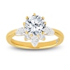 Thumbnail Image 3 of Storied Diamond Desert Sands of Eternity Pear-Shaped & Round-Cut Half-Halo Engagement Ring Setting 5/8 ct tw 18K Yellow Gold