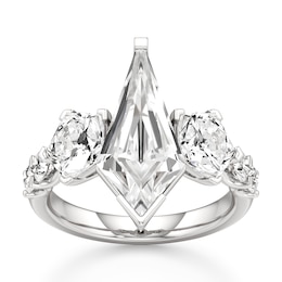 J'Lure Kite Step-Cut Lab-Grown Diamond Engagement Ring 5-1/3 ct tw 18K White Gold