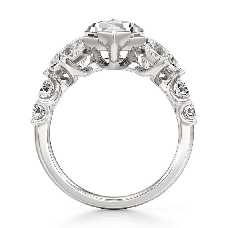 Main Image 2 of J'Lure Kite Step-Cut Lab-Grown Diamond Engagement Ring 5-1/3 ct tw 18K White Gold