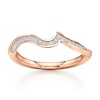 Thumbnail Image 1 of J'Lure Lab-Grown Diamond Contour Wedding Band 1/8 ct tw 18K Rose Gold