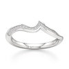 Thumbnail Image 1 of J'Lure Lab-Grown Diamond Contour Wedding Band 1/8 ct tw 18K White Gold