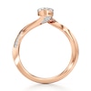 Thumbnail Image 2 of J'Lure Pear Step-Cut Lab-Grown Diamond Bypass Engagement Ring 1-1/6 ct tw 18K Rose Gold
