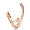Thumbnail Image 4 of J'Lure Lab-Grown Diamond Contour Wedding Band 1/6 ct tw 18K Rose Gold