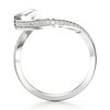 Thumbnail Image 2 of J'Lure Lab-Grown Diamond Contour Wedding Band 1/6 ct tw 18K White Gold
