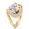 Thumbnail Image 4 of J'Lure Shield Step-Cut Lab-Grown Diamond Engagement Ring 2 ct tw 18K Yellow Gold