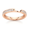 Thumbnail Image 1 of J'Lure Baguette-Cut Lab-Created Diamond Contour Wedding Band 3/8 ct tw 18K Rose Gold