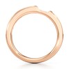 Thumbnail Image 2 of J'Lure Baguette-Cut Lab-Created Diamond Contour Wedding Band 3/8 ct tw 18K Rose Gold