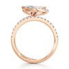 Thumbnail Image 2 of J'Lure Leaf Step-Cut Lab-Grown Diamond Spiral Engagement Ring 1-3/8 ct tw 18K Rose Gold