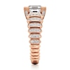 Thumbnail Image 3 of J'Lure Square-Emerald Step-Cut Lab-Created Diamond Engagement Ring 3-1/2 ct tw 18K Rose Gold