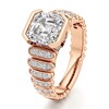 Thumbnail Image 4 of J'Lure Square-Emerald Step-Cut Lab-Created Diamond Engagement Ring 3-1/2 ct tw 18K Rose Gold