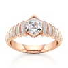 Thumbnail Image 1 of J'Lure Hexagon Step-Cut Lab-Grown Diamond Engagement Ring 1-1/4 ct tw 18K Rose Gold