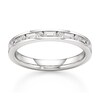 Thumbnail Image 1 of J'Lure Baguette & Round-Cut Lab-Created Diamond Wedding Band 3/8 ct tw 18K White Gold