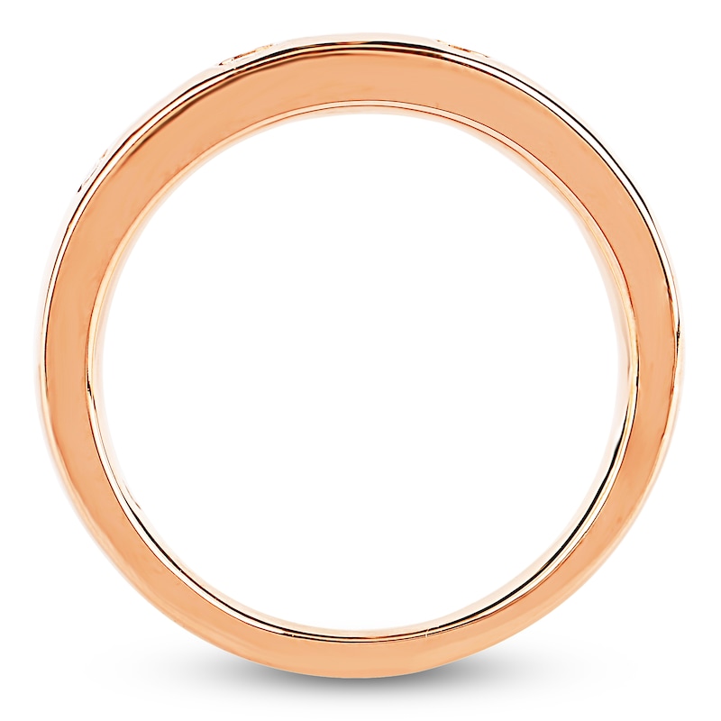 Main Image 2 of Storied Diamond Desert Sands of Eternity Anniversary Ring 1/8 ct tw 18K Rose Gold