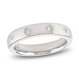 Storied Diamond Desert Sands of Eternity Anniversary Ring 1/8 ct tw Platinum