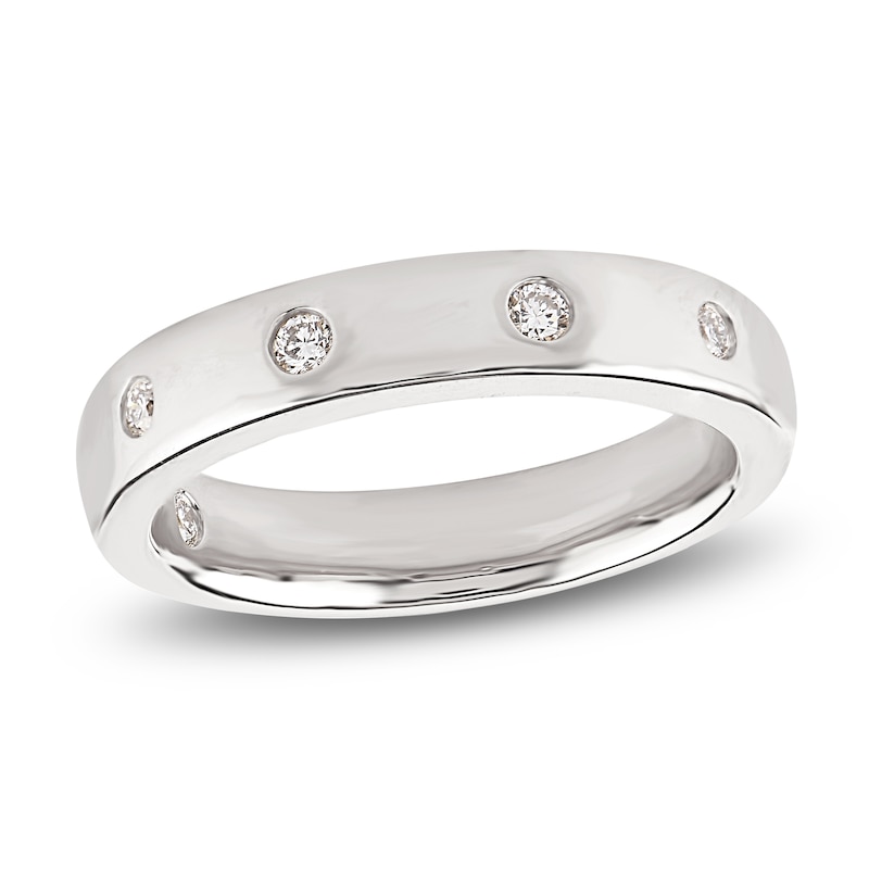 Main Image 1 of Storied Diamond Desert Sands of Eternity Anniversary Ring 1/8 ct tw Platinum