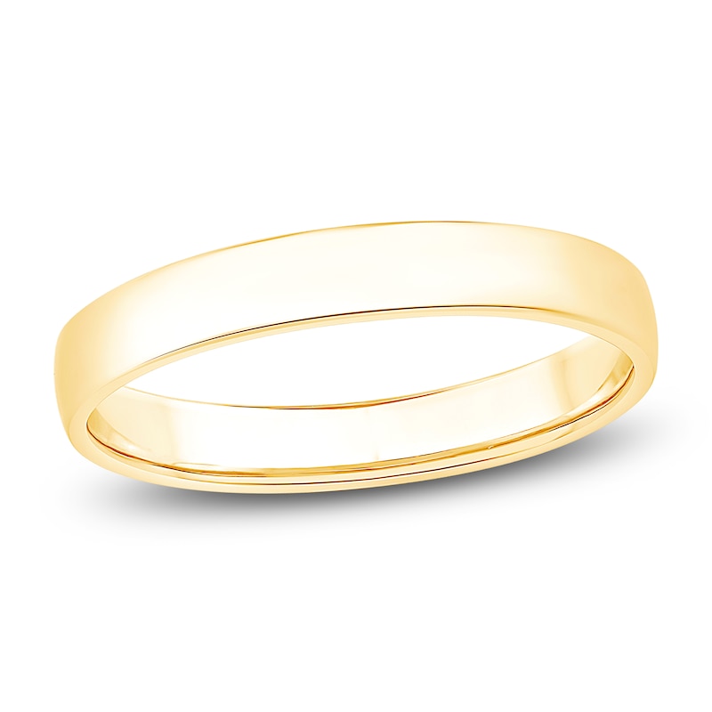 Main Image 1 of Comfort Fit Wedding Band 10K Yellow Gold 3mm Size 7