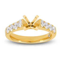 Storied Diamond Desert Sands of Eternity Engagement Ring Setting 1 ct tw 18K Yellow Gold