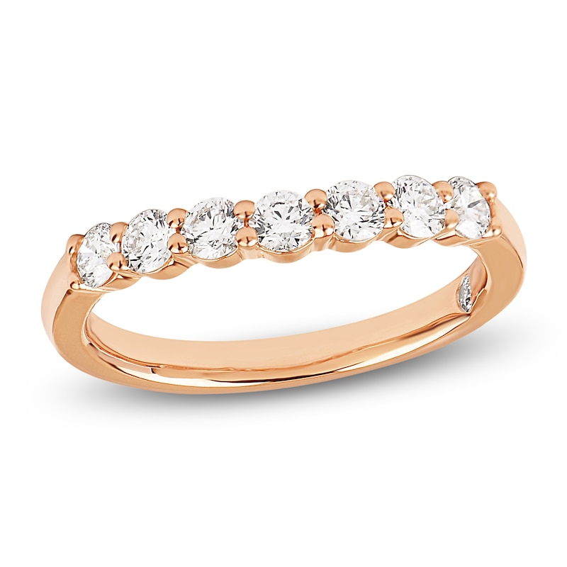 Main Image 1 of Storied Diamond Desert Sands of Eternity Anniversary Ring 3/4 ct tw 18K Rose Gold