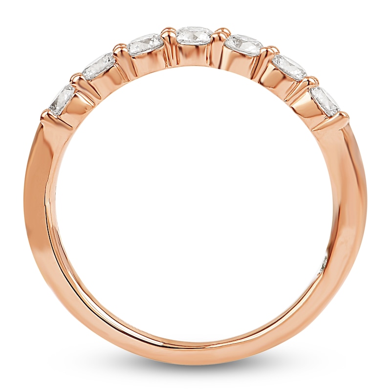 Main Image 2 of Storied Diamond Desert Sands of Eternity Anniversary Ring 3/4 ct tw 18K Rose Gold