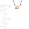 Thumbnail Image 4 of Diamond Double Digit Number Necklace Diamond Accents 14K Rose Gold 18"