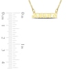 Thumbnail Image 4 of Block Name Necklace 24K Yellow Gold-Plated Sterling Silver 18"