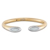 Thumbnail Image 1 of Italia D'Oro Colori Costa White Enamel Cuff Bracelet 14K Yellow Gold 6.75"