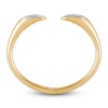Thumbnail Image 3 of Italia D'Oro Colori Costa White Enamel Cuff Bracelet 14K Yellow Gold 6.75"