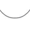 Thumbnail Image 1 of Natural Blue Sapphire Bezel-Set Tennis Necklace 14K White Gold 17"