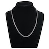 Thumbnail Image 2 of Natural Blue Sapphire Bezel-Set Tennis Necklace 14K White Gold 17"