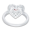Thumbnail Image 4 of Kallati Heart-Shaped Natural Ruby & Diamond Ring 1/3 ct tw 14K White Gold