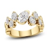 Thumbnail Image 1 of J'Lure Oval Step-Cut Lab-Grown Diamond Scatter Ring 2-1/4 ct tw 14K Yellow Gold
