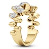 Thumbnail Image 3 of J'Lure Oval Step-Cut Lab-Grown Diamond Scatter Ring 2-1/4 ct tw 14K Yellow Gold