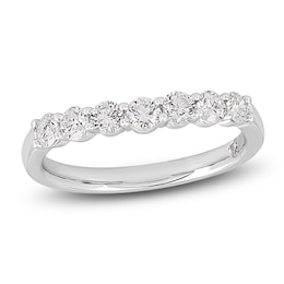 Storied Diamond Desert Sands of Eternity Anniversary Ring 3/4 ct tw Platinum