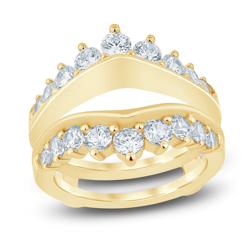Main Image 1 of Lab-Grown Diamond Contour Enhancer Ring 2 ct tw 14K Yellow Gold