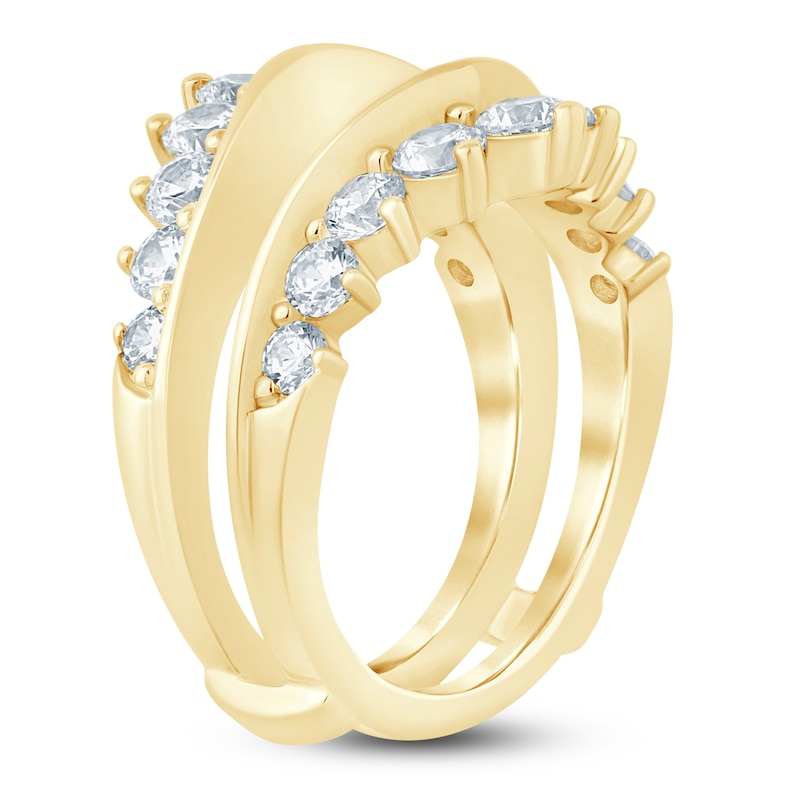 Main Image 2 of Lab-Grown Diamond Contour Enhancer Ring 2 ct tw 14K Yellow Gold
