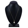 Thumbnail Image 3 of Oval-Cut Natural Opal & Diamond Necklace 1/5 ct tw 14K Yellow Gold 18"