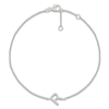 Thumbnail Image 1 of Diamond Initial R Bracelet 1/15 ct tw 10K White Gold 7.5"