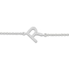 Thumbnail Image 2 of Diamond Initial R Bracelet 1/15 ct tw 10K White Gold 7.5"