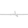Thumbnail Image 2 of Diamond Initial Y Bracelet 1/20 ct tw 10K White Gold 7.5"