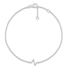 Thumbnail Image 1 of Diamond Initial Z Bracelet 1/15 ct tw 10K White Gold 7.5"