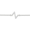 Thumbnail Image 2 of Diamond Initial Z Bracelet 1/15 ct tw 10K White Gold 7.5"