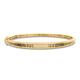 Le Vian Chocolate Ombré Diamond Bangle Bracelet 1 ct tw 14K Honey Gold