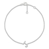 Thumbnail Image 1 of Diamond Initial J Bracelet 1/15 ct tw 10K White Gold 7.5"