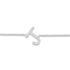 Thumbnail Image 2 of Diamond Initial J Bracelet 1/15 ct tw 10K White Gold 7.5"
