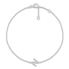 Thumbnail Image 1 of Diamond Initial N Bracelet 1/15 ct tw 10K White Gold 7.5"