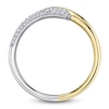 Thumbnail Image 4 of Shy Creation Diamond Pavé Bypass Ring 1/8 ct tw 14K Two-Tone Gold