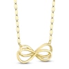 Thumbnail Image 3 of Shy Creation Diamond Double Infinity Necklace 1/15 ct tw 14K Yellow Gold 18"