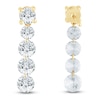 Thumbnail Image 4 of Jared Signature Collection Lab-Grown Diamond Graduated Drop Earrings 1-3/4 ct tw 14K Yellow Gold