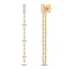 Thumbnail Image 2 of Jared Signature Collection Lab-Grown Diamond Convertible Chain Drop Earrings 1 ct tw 14K Yellow Gold