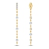 Thumbnail Image 3 of Jared Signature Collection Lab-Grown Diamond Convertible Chain Drop Earrings 1 ct tw 14K Yellow Gold